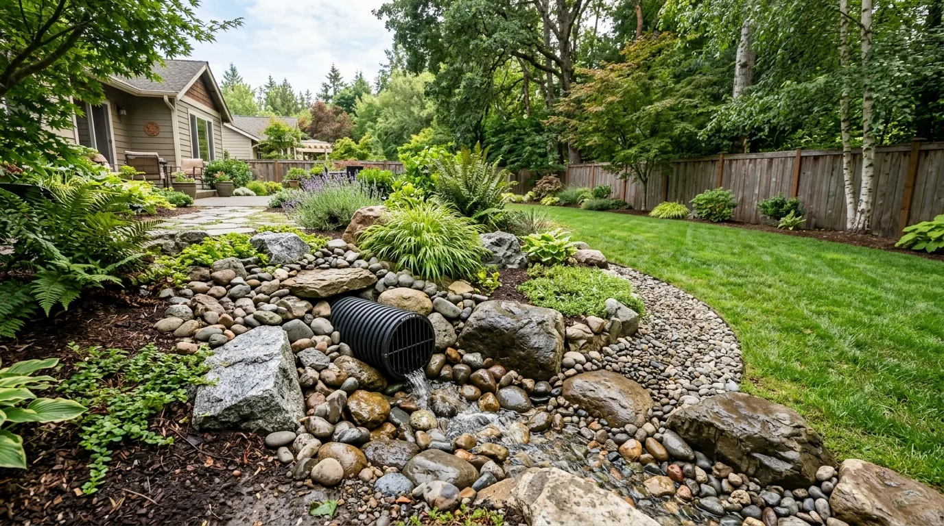 Underground Drainage Pipe Exit